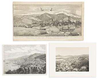 (U.S. VIRGIN ISLANDS.) Group of 6 eighteenth and nineteenth century views of St. Croix and St. Thomas.